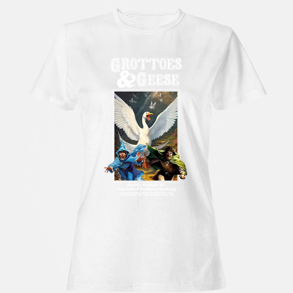 Grottoes & Geese Women's T-Shirt - White - 16
