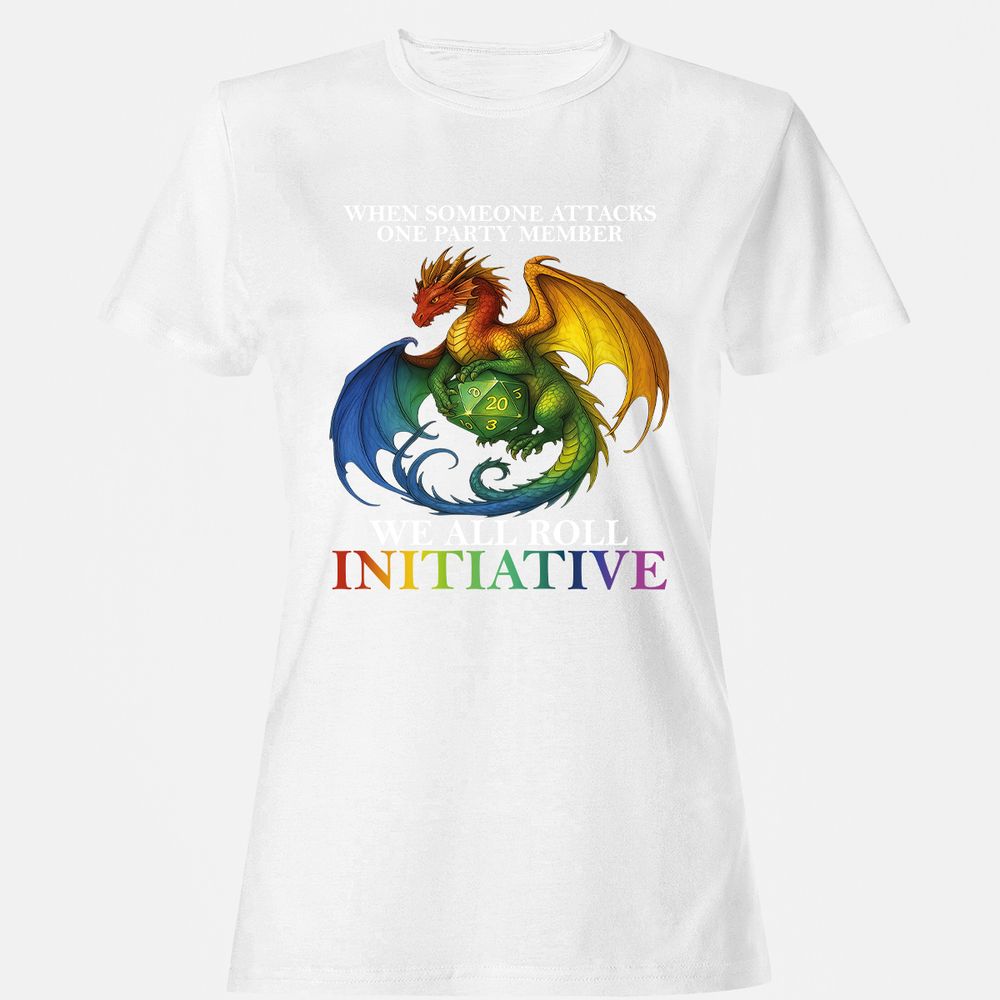 Dragon Roll For Initiative Women's T-Shirt - White - 16