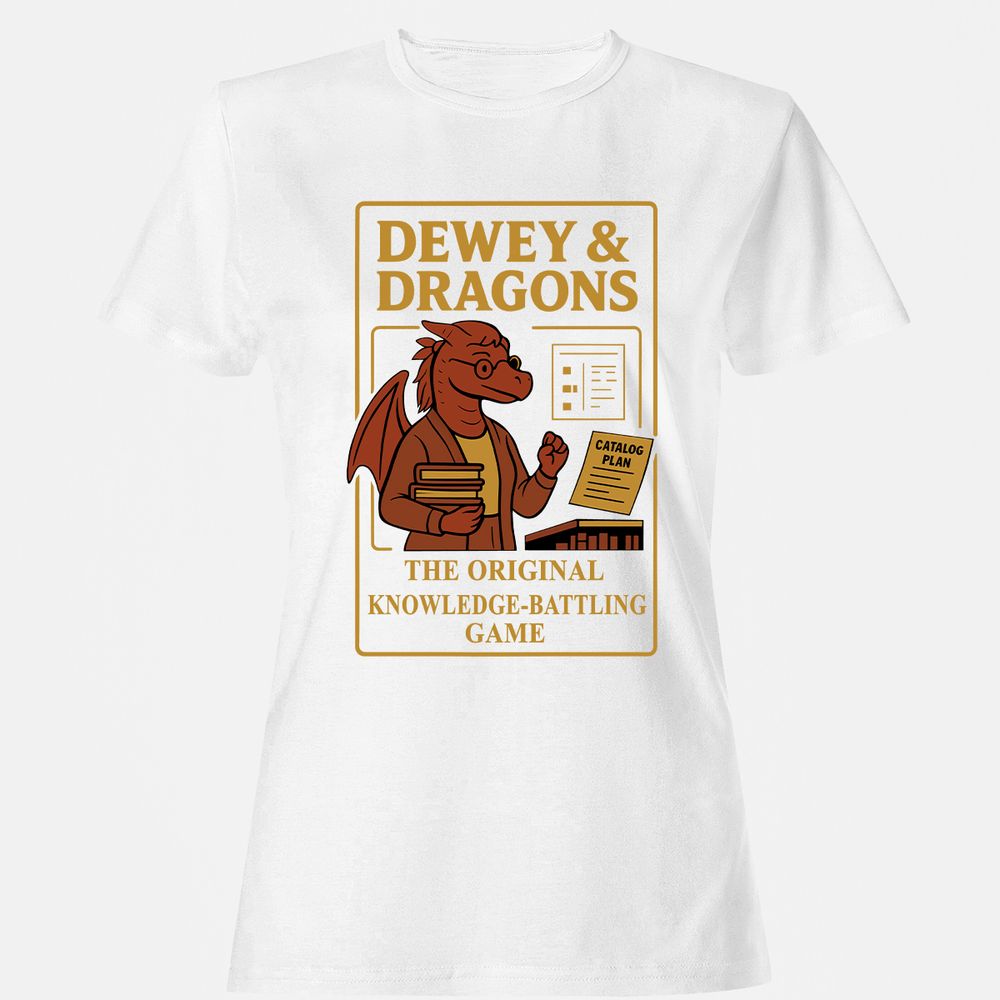 Dewey & Dragons Women's T-Shirt - White - 16