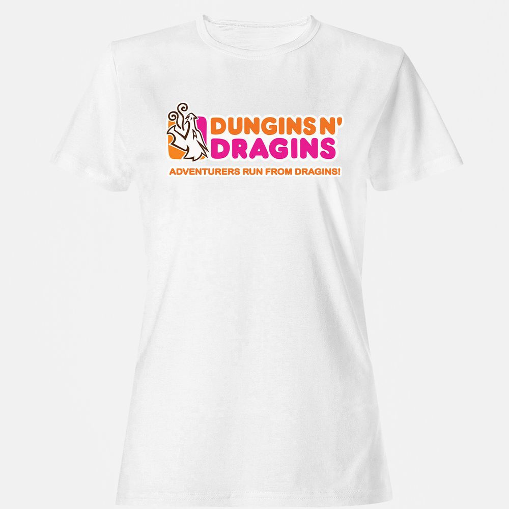 Dungins & Dragins Women's T-Shirt - White - 16
