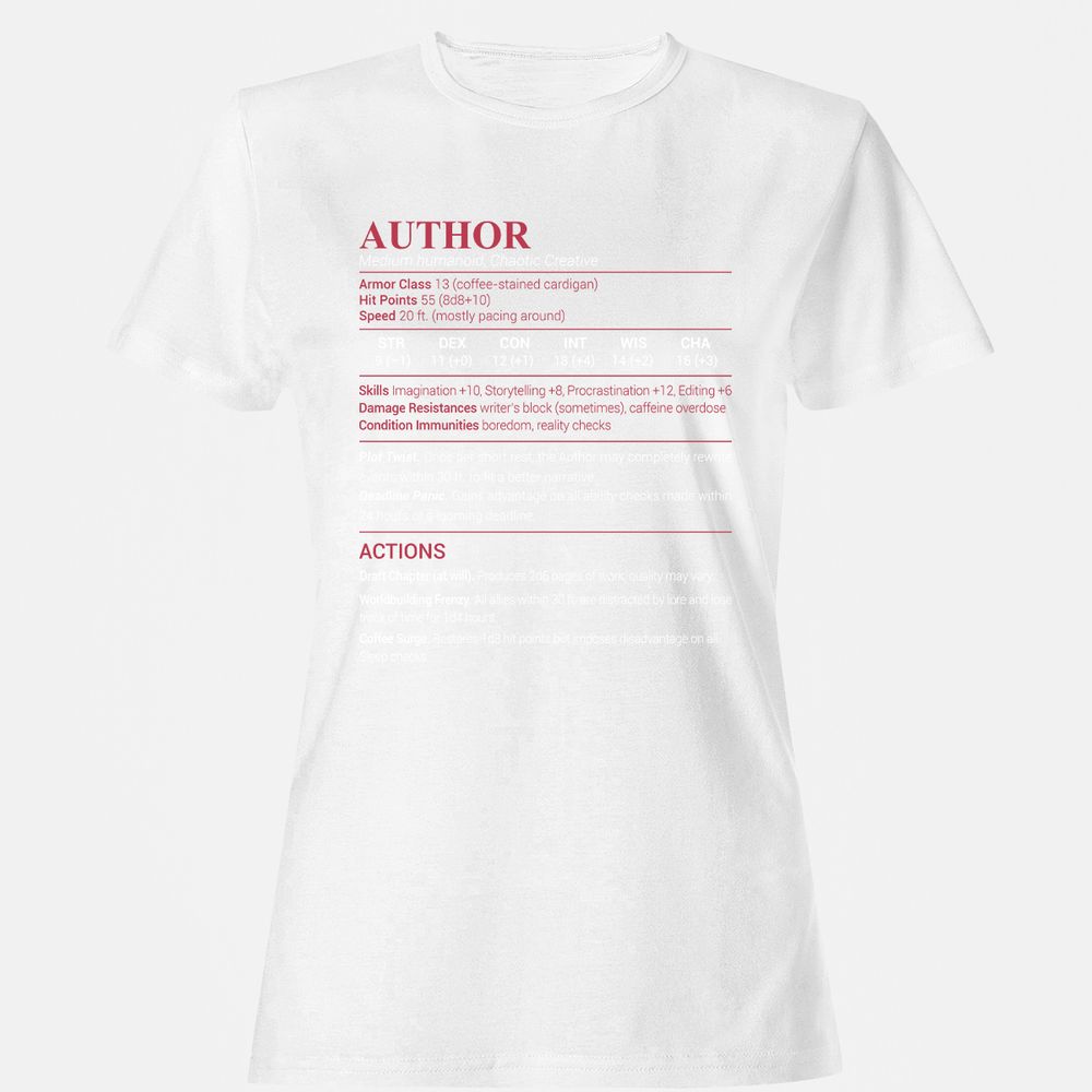 Author Women's T-Shirt - White - 16