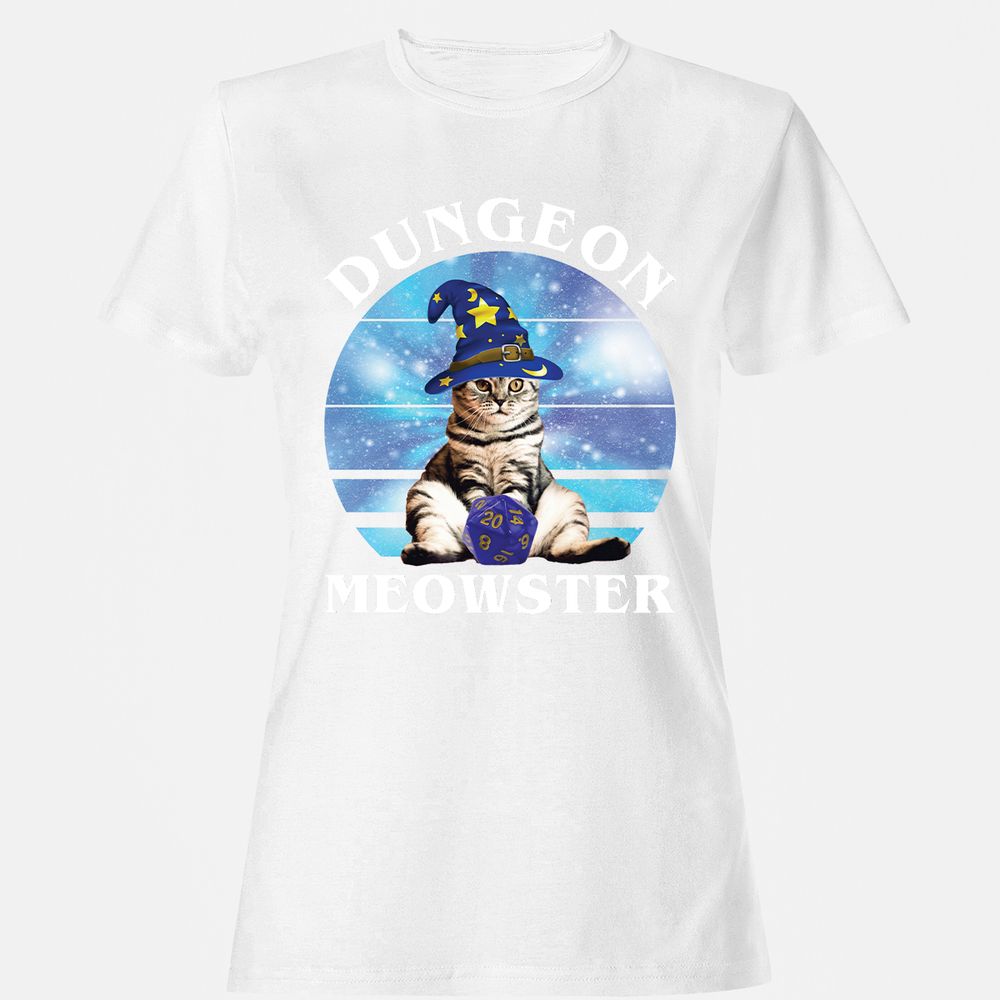 Dungeon Meowster Vintage Women's T-Shirt - White - 16