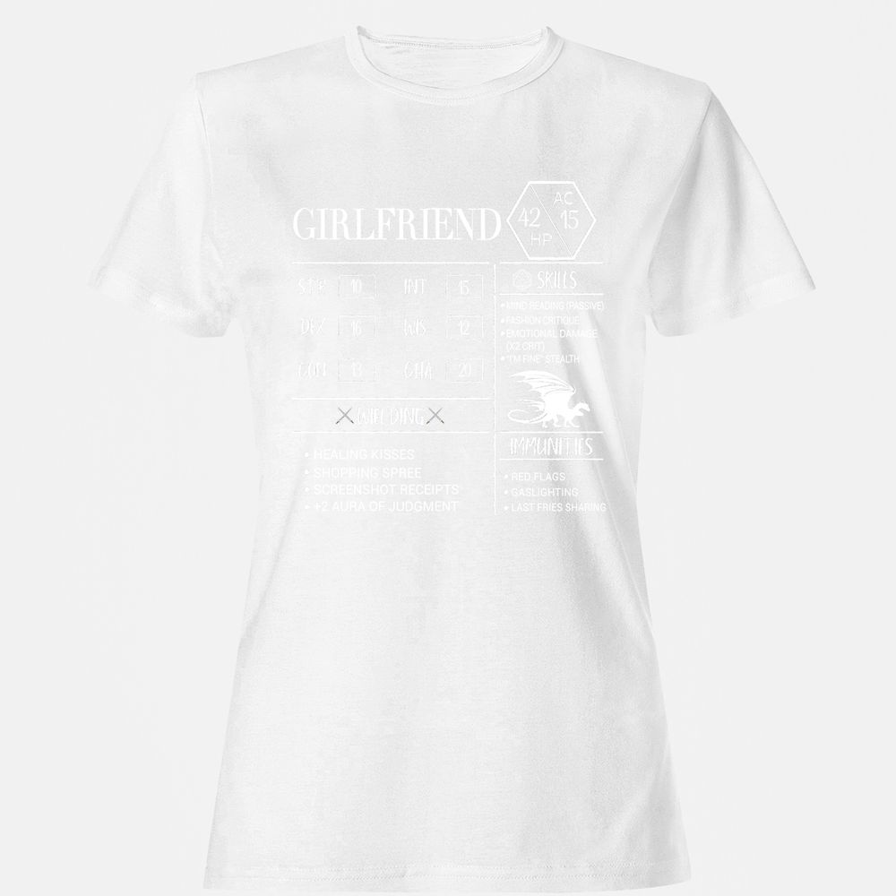 Girlfriend Stats Women's T-Shirt - White - 16