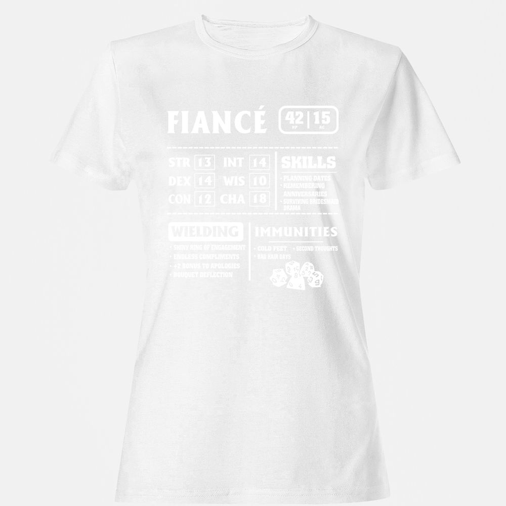 Fiance Stats Women's T-Shirt - White - 16