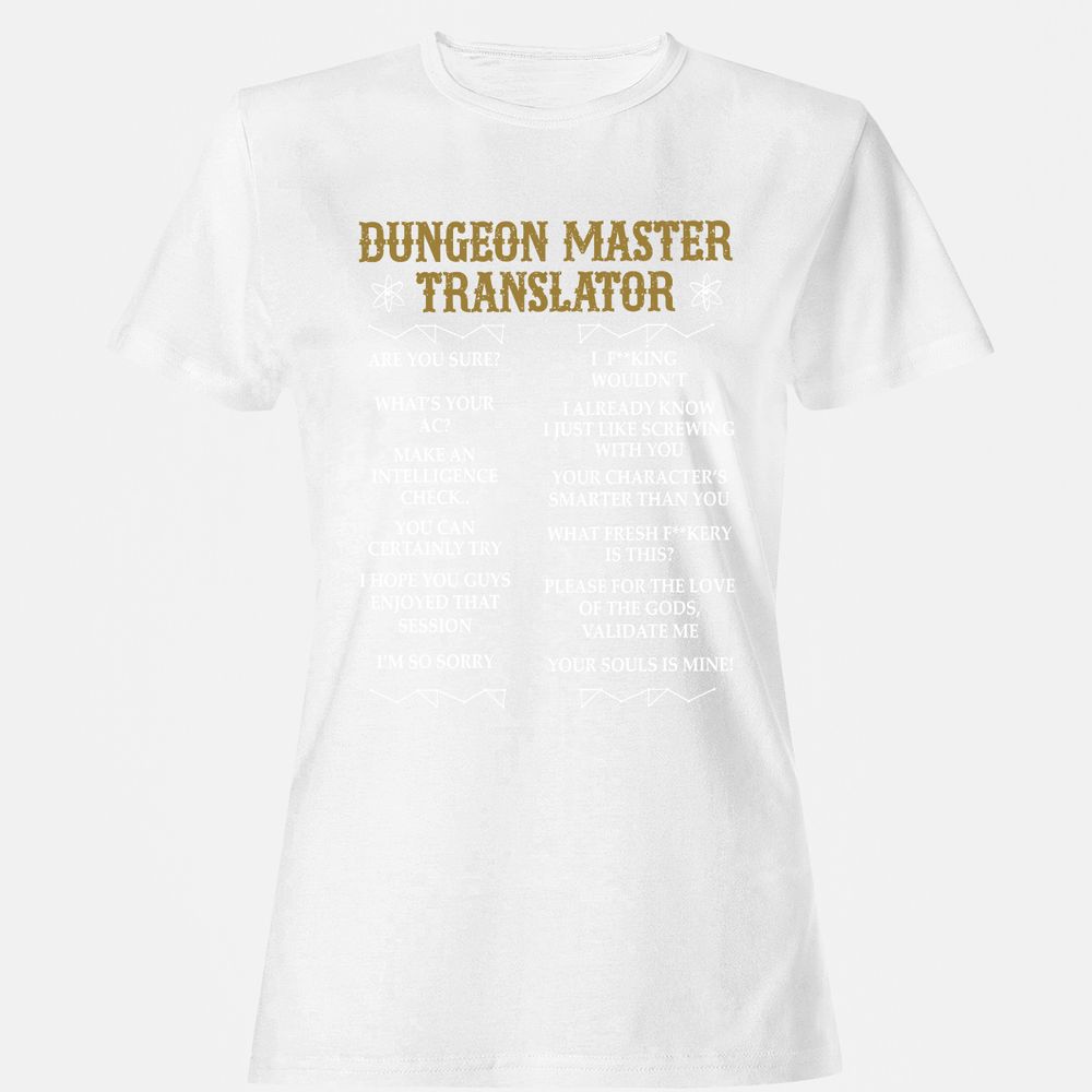Dungeon Master Translator Women's T-Shirt - White - 16