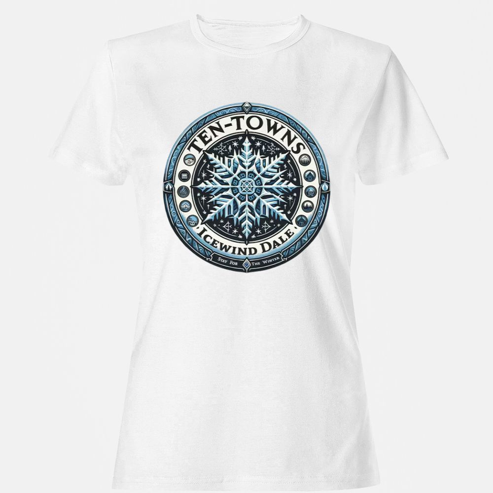 Ten-Towns Icewind Dale Women's T-Shirt - White - 16
