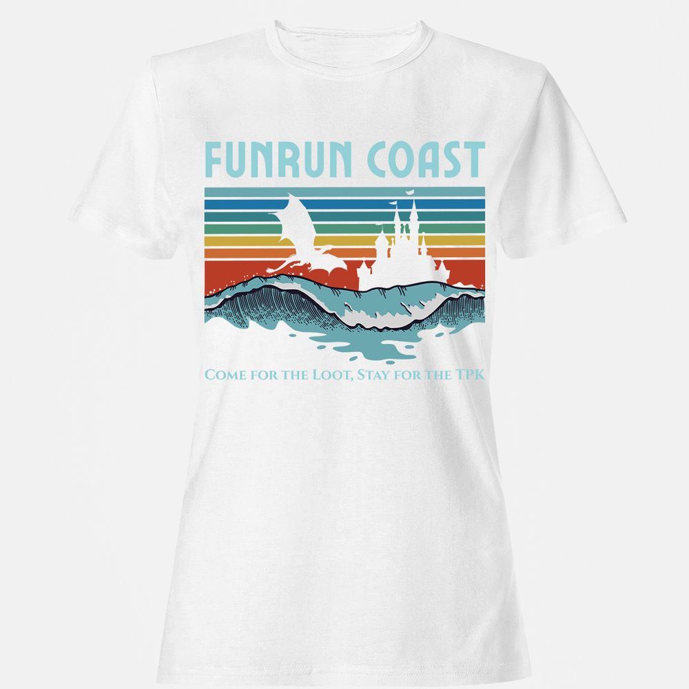 FUNRUN COAST Women's T-Shirt - White - 16