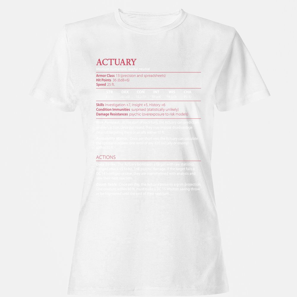 Actuary Stats - White - 16