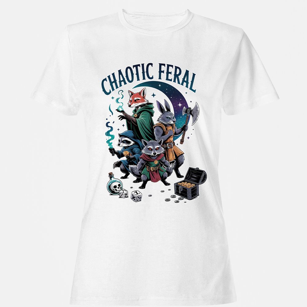 Chaotic Feral Women's T-Shirt - White - 16