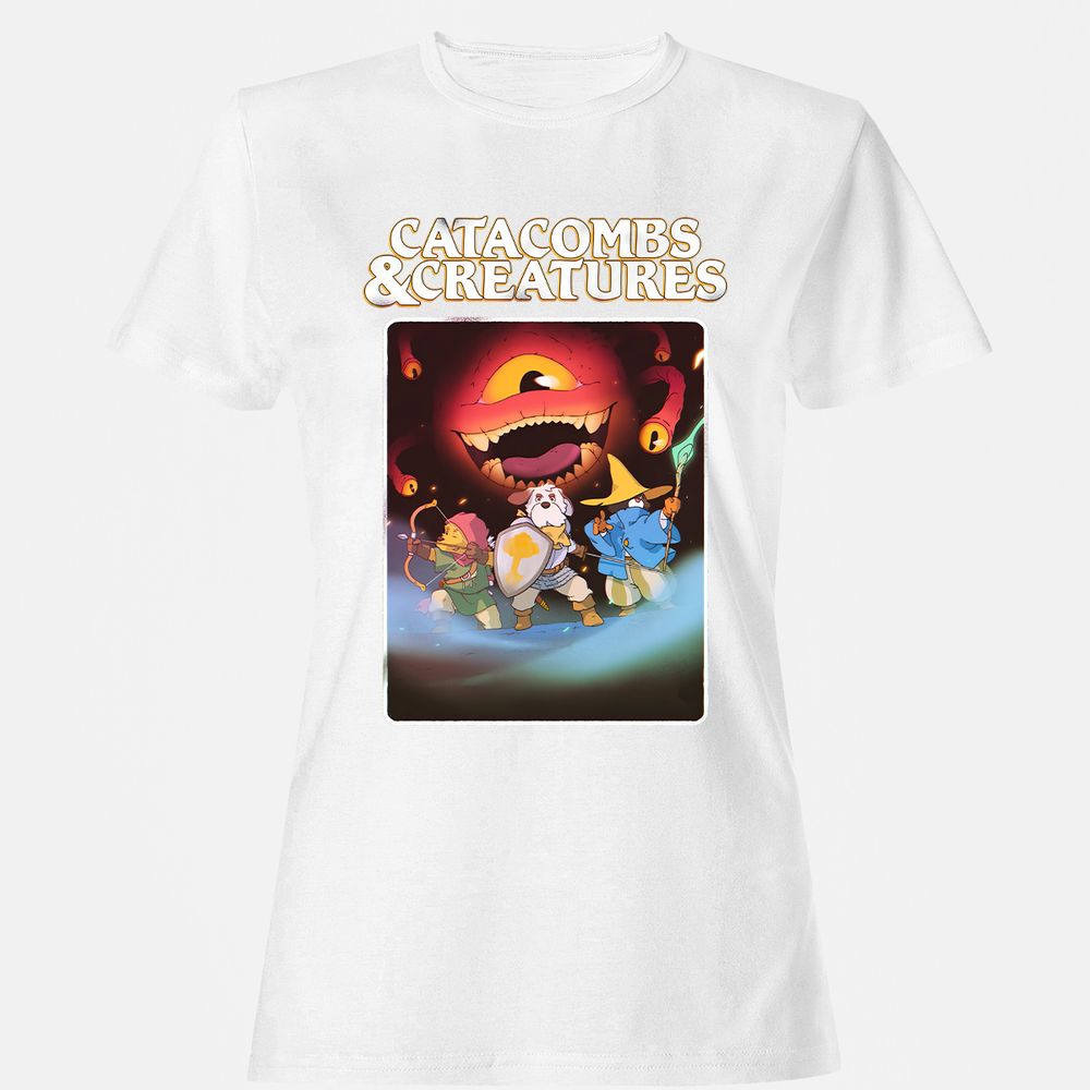 Catacombs & Creatures Women's T-Shirt - White - 16