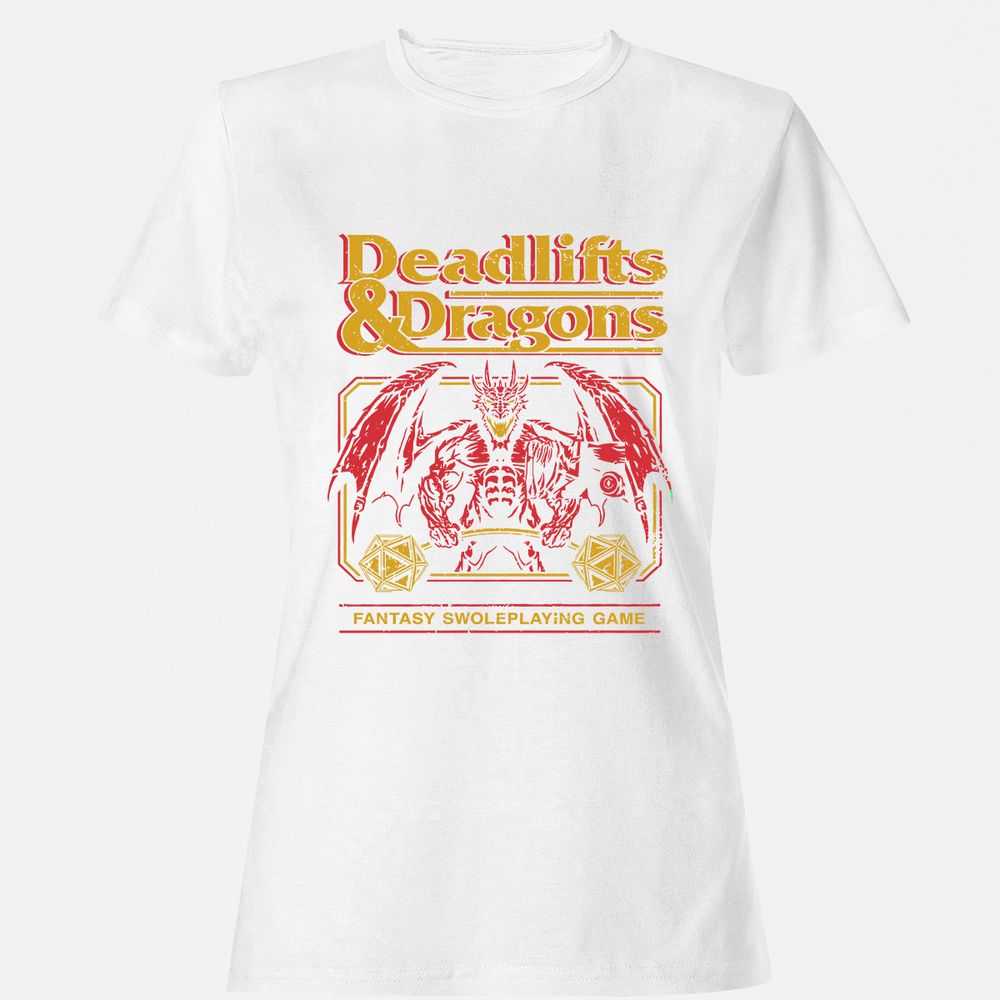 Deadlifts & Dragons - White - 16