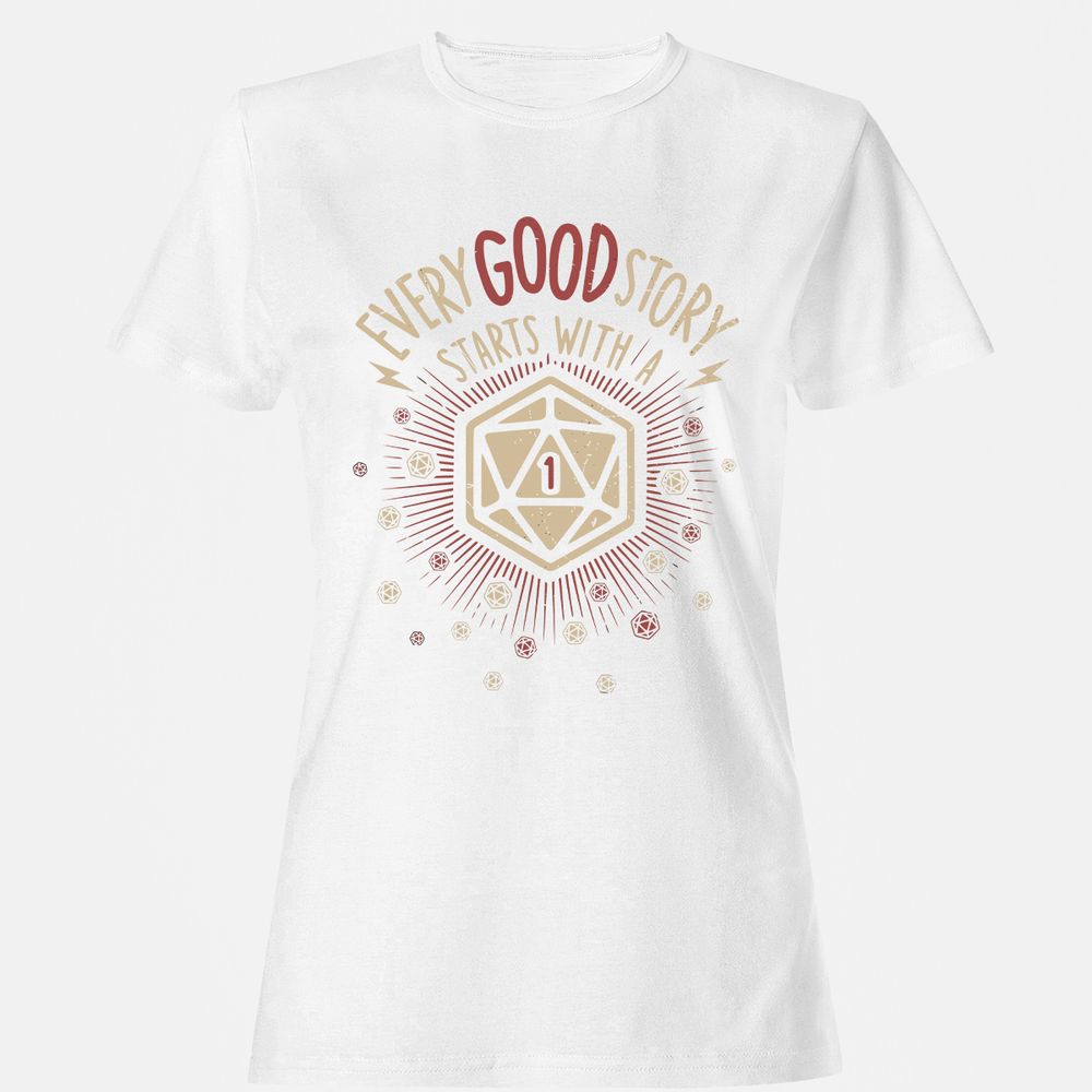 Good Story Starts With A 1 Women's T-Shirt - White - 16