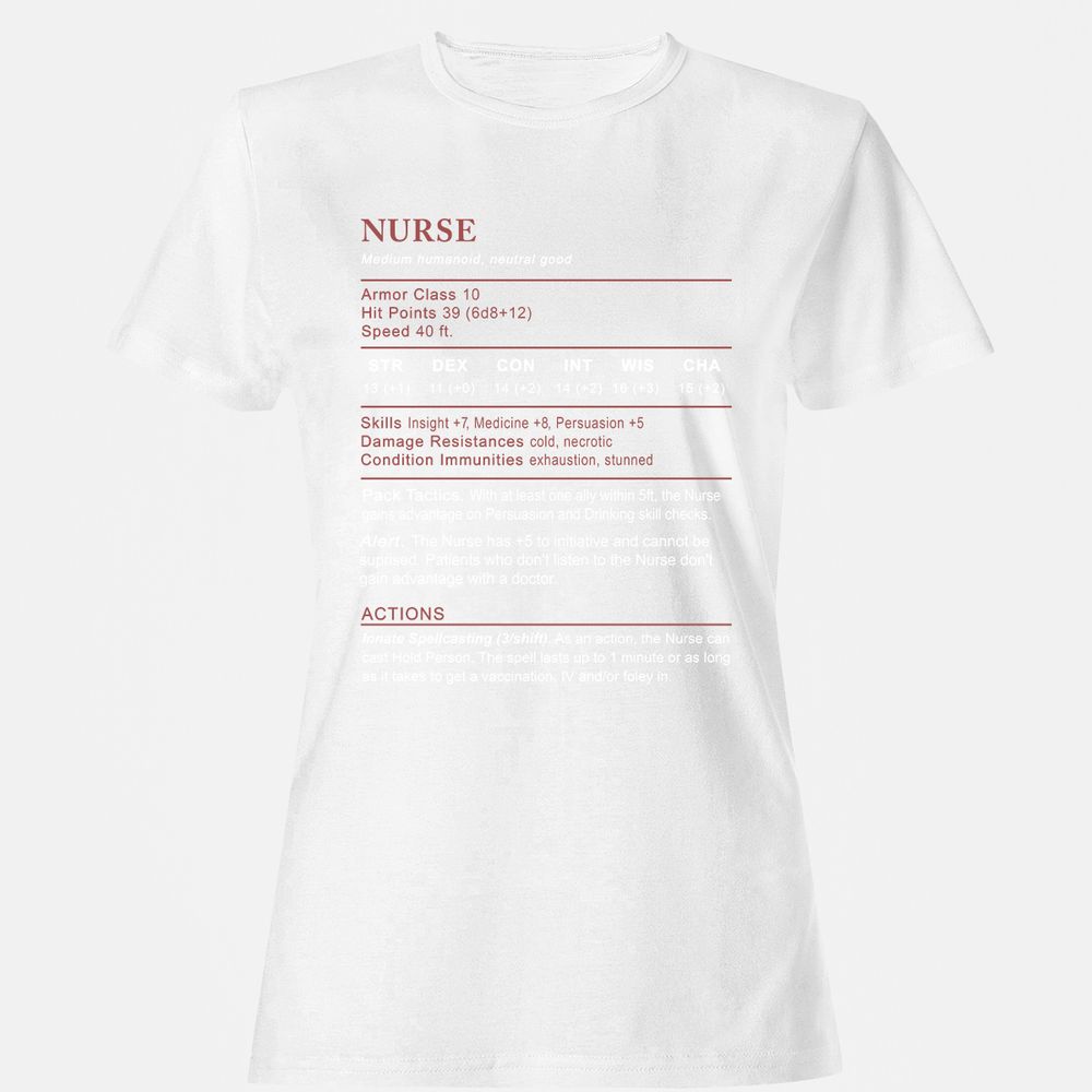 Nurse Stats 2 Women's T-Shirt - White - 16