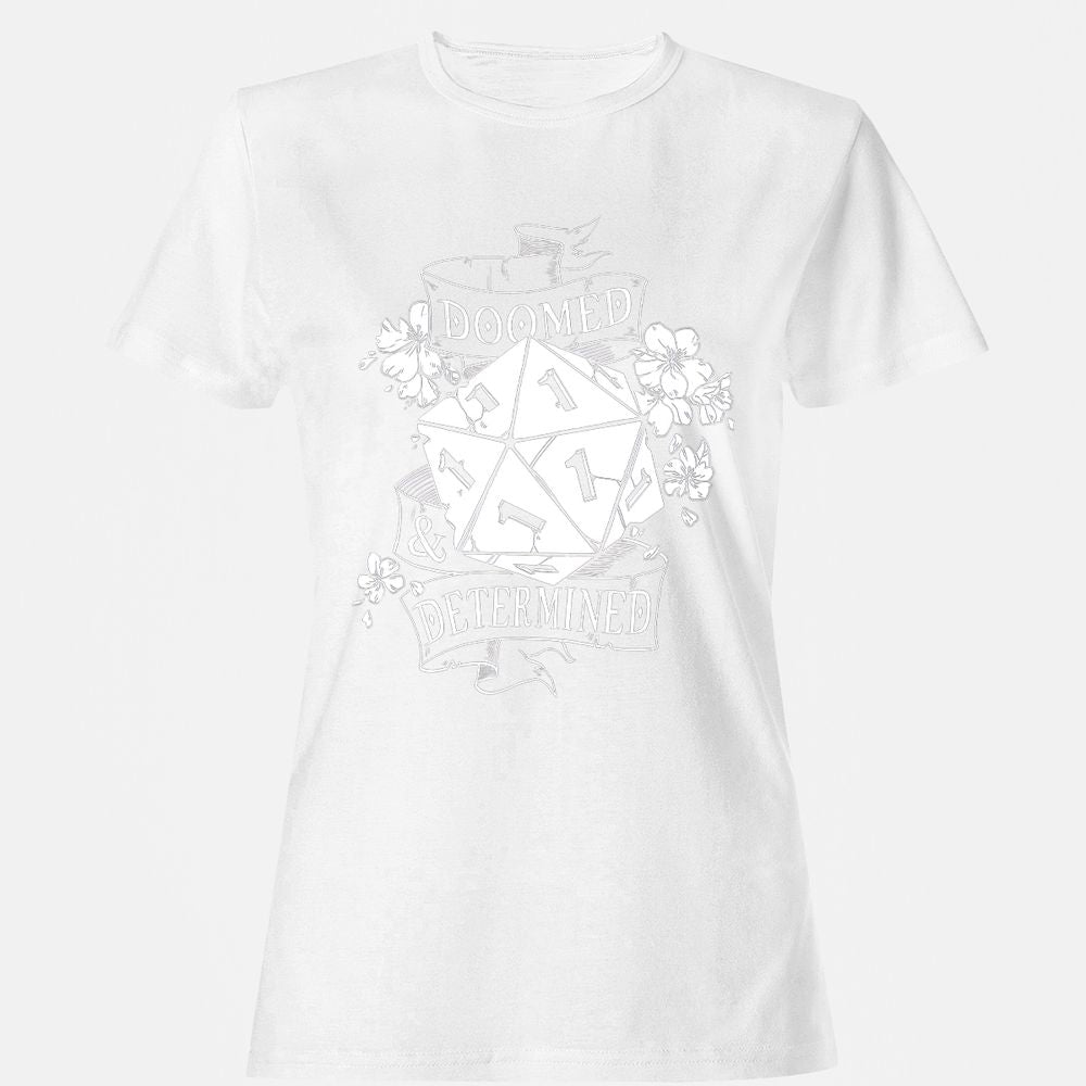 Doomed Determined Women's T-Shirt - White - 16