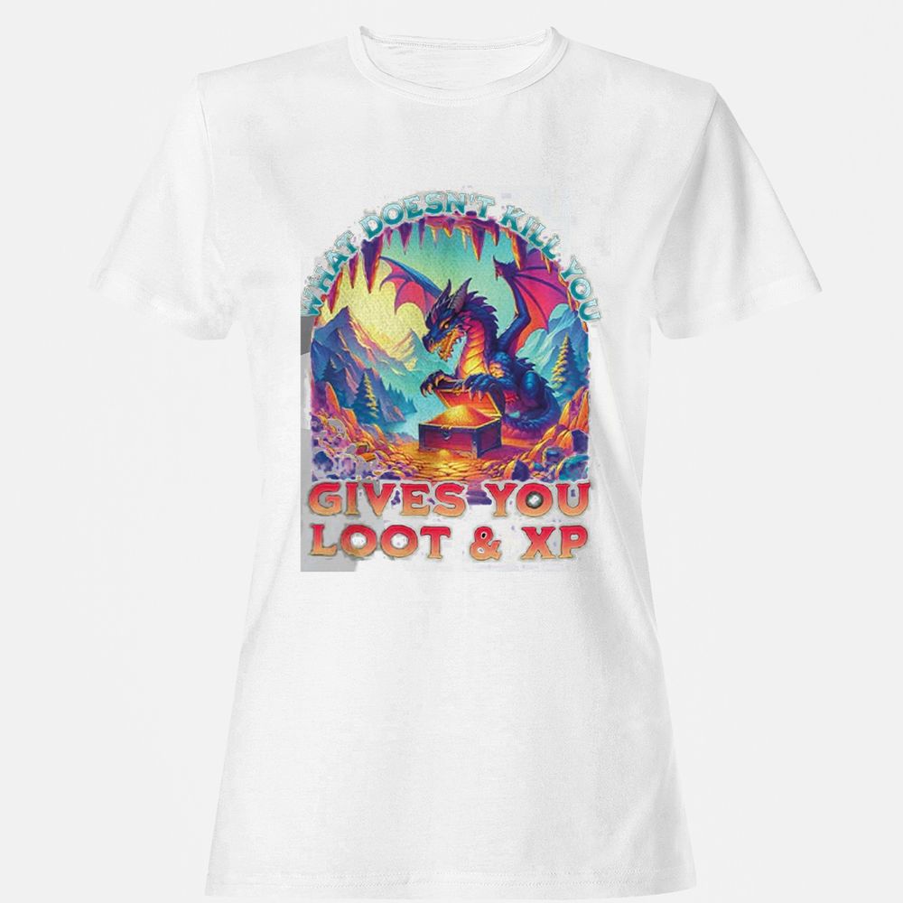What Doesn't Kill You Give You Loot & XP Women's T-Shirt - White - 16