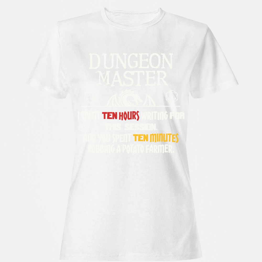 Dungeon Master Chaos Meme Women's T-Shirt - White - 16