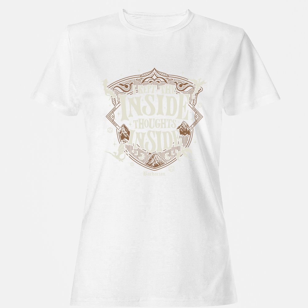 Barbarian I Kept The Inside Thoughts Inside - White - 16