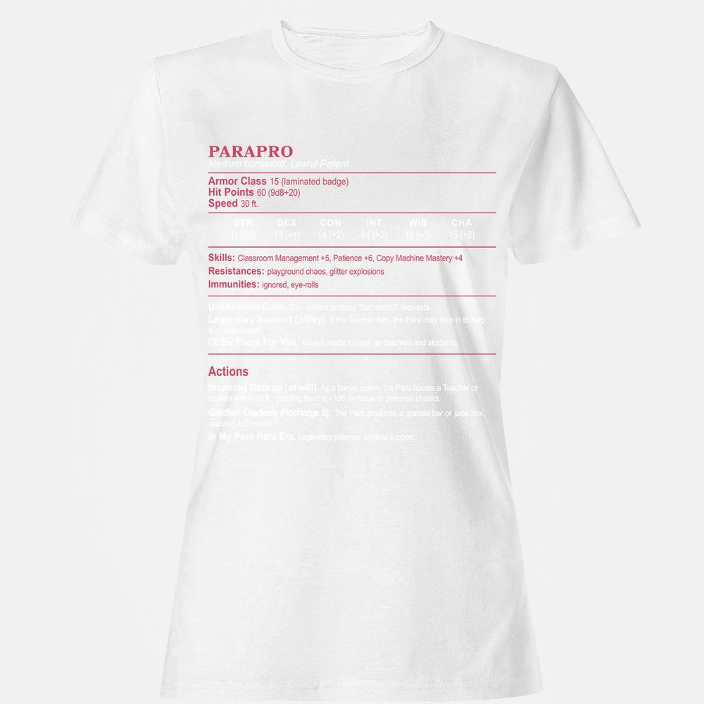 para Women's T-Shirt - White - 16