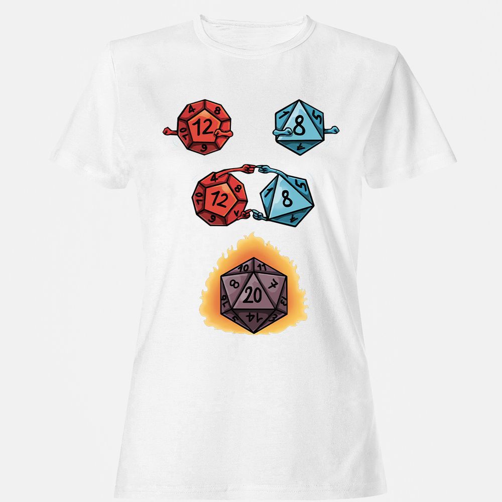 Dice Fusion RPG Women's T-Shirt - White - 16