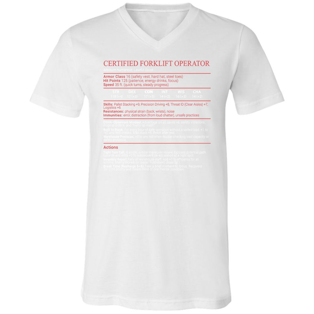 Certified Forklift Operator Stats Block - White - 16