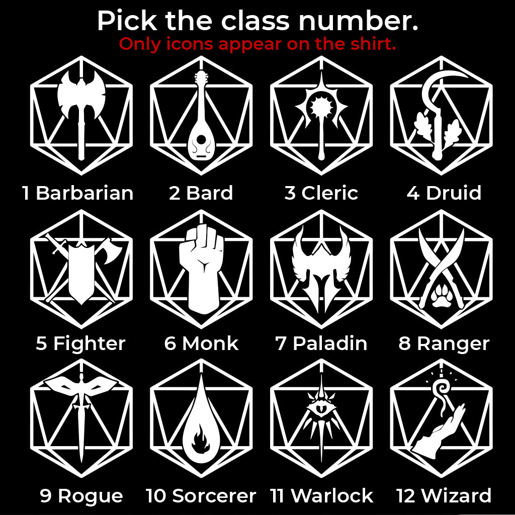 Custom DnD Class Couple Classic Unisex T-Shirt