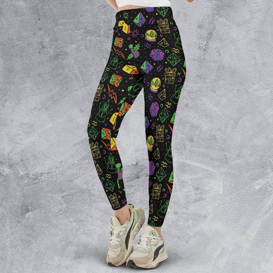 Christmas Role Playing Dice Legging -  - 1