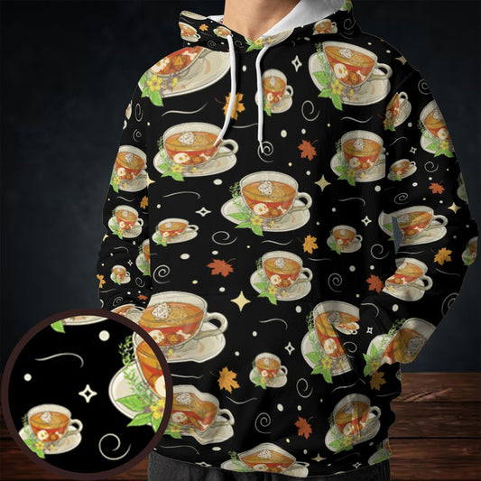 Cute Dnd Fall Tea All-over Print Hoodie -  - 1
