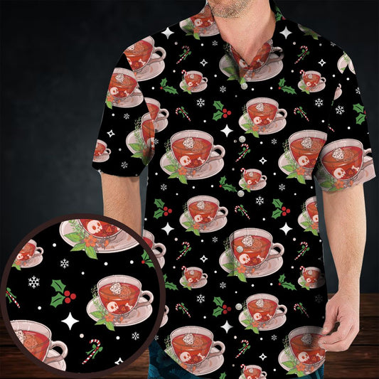 Cute DnD Christmas Tea Hawaiian Shirt -  - 1