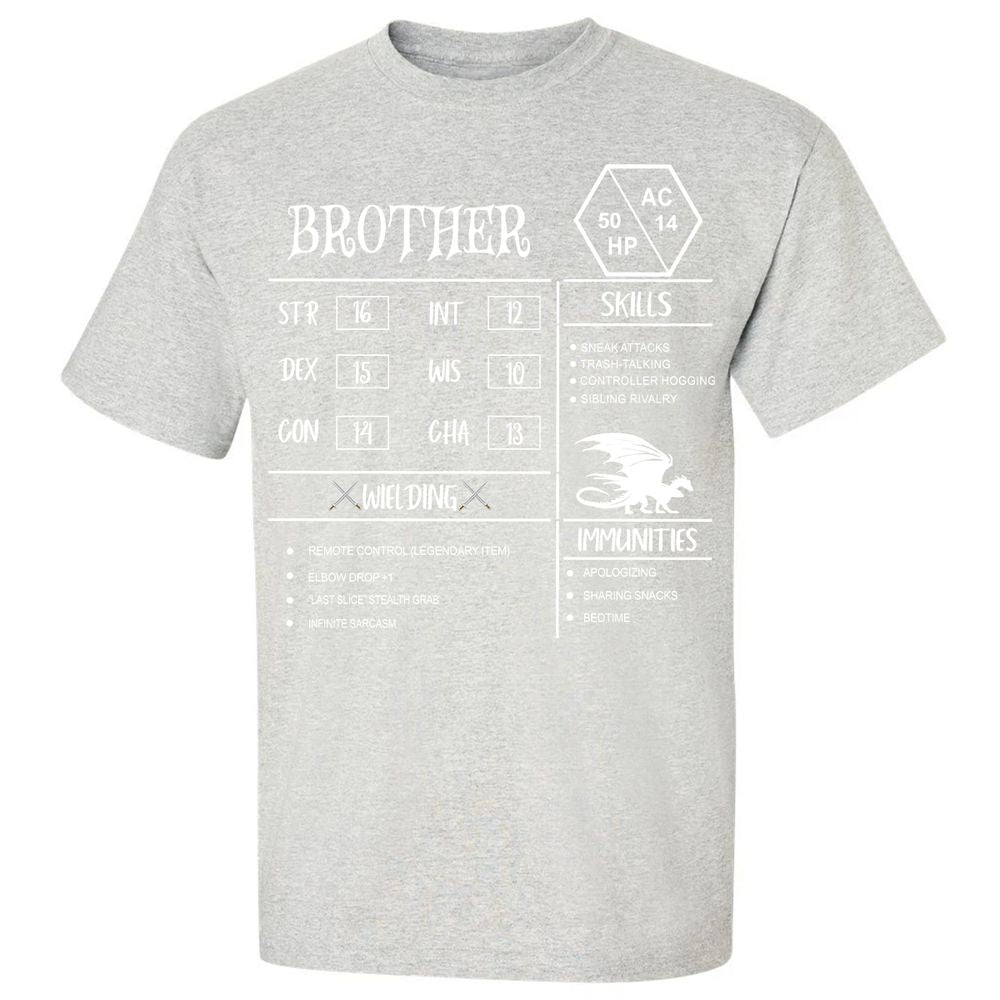 Brother Stats Classic Unisex T-Shirt - Ash - 2