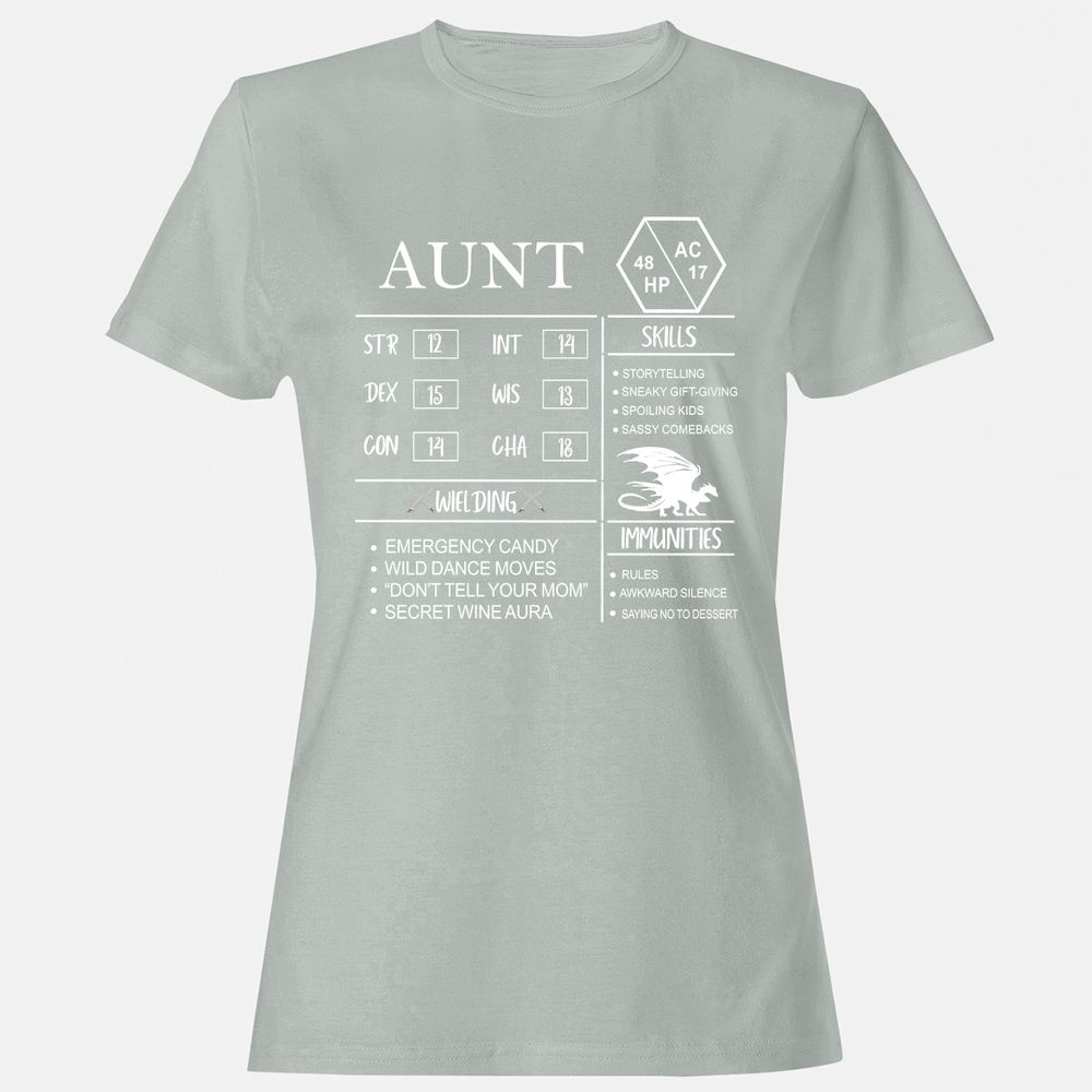 Aunt Stats Women's T-Shirt - Ash - 2