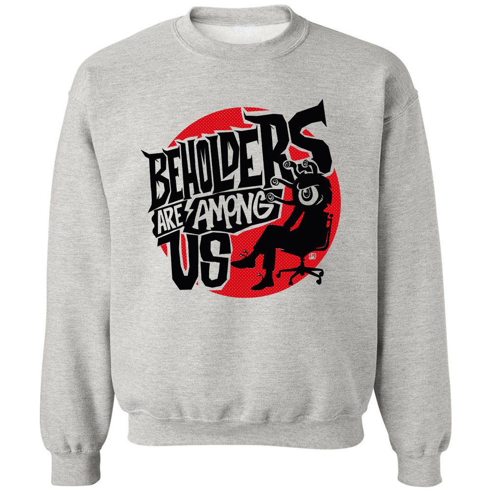 Beholders Are Among Us Classic Unisex Sweatshirt - Ash - 2