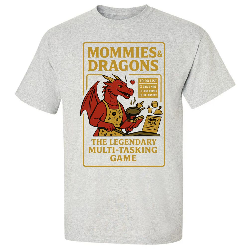 Mommies & Dragons Classic Unisex T-Shirt - Ash - 2