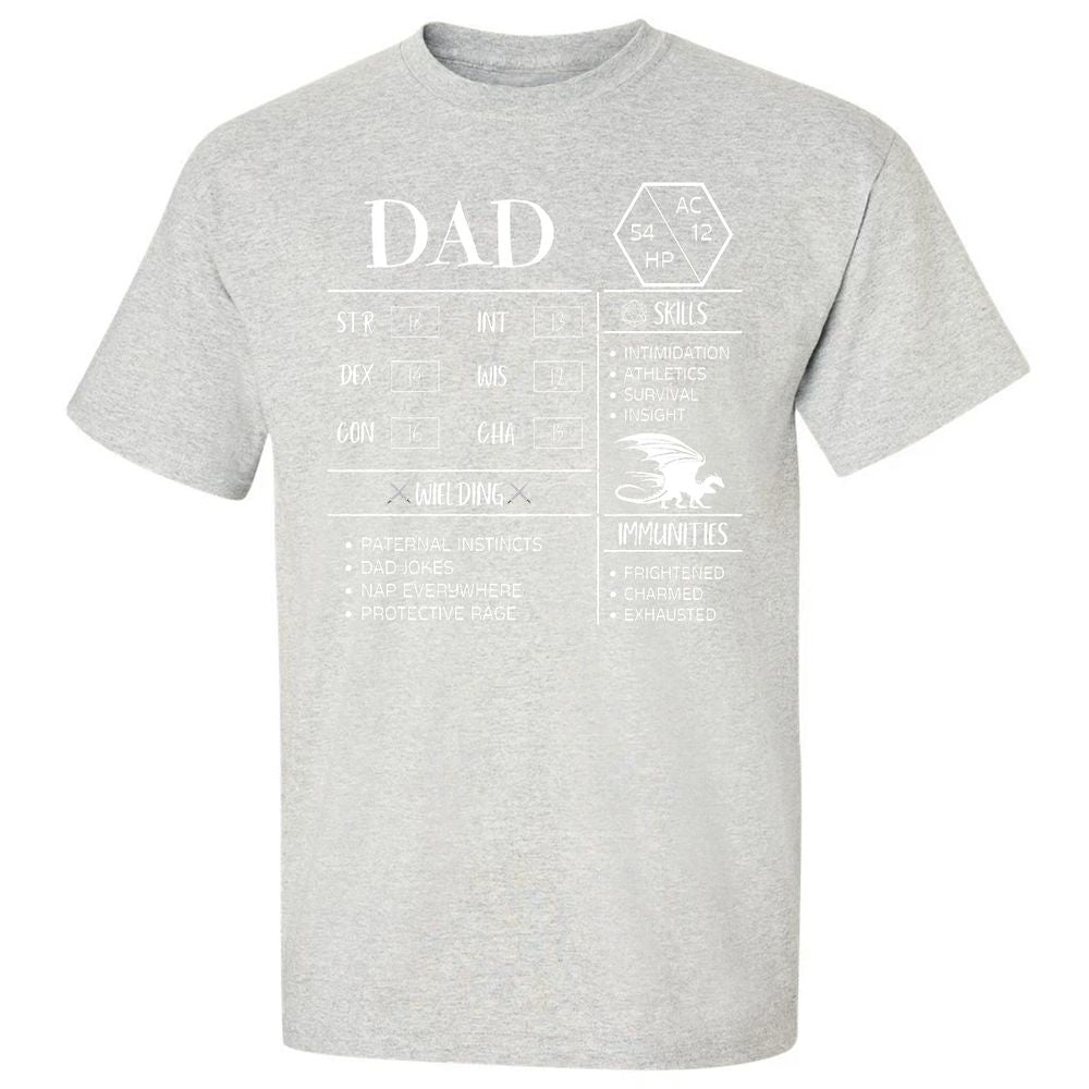 Dad Stats 2 Classic Unisex T-Shirt - Ash - 2