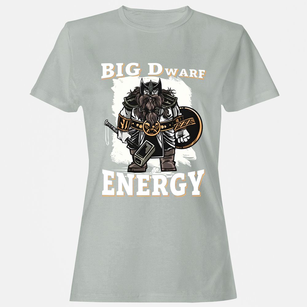 Big Dwarf Energy Women's T-Shirt - Ash - 2