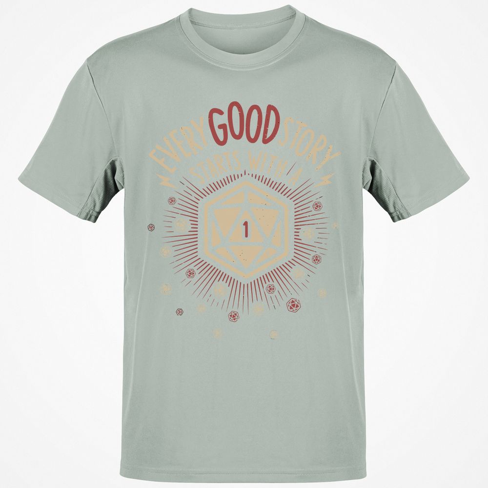 Good Story Starts With A 1 T-Shirt - Ash - 2