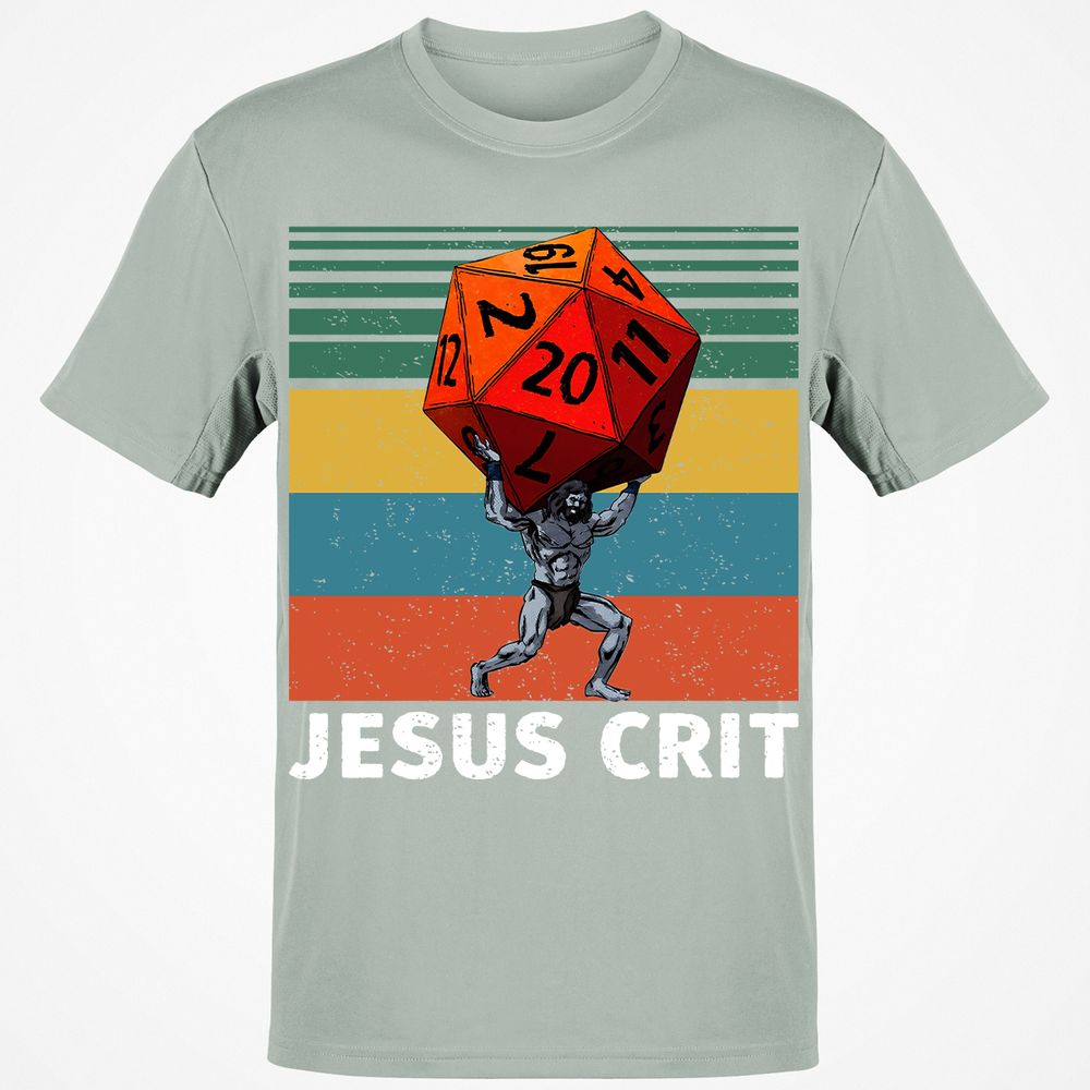Jesus Crit Classic Unisex T-Shirt - Ash - 2