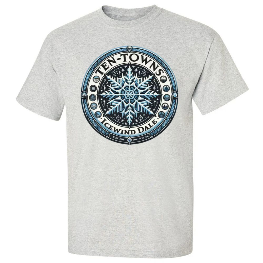 Ten-Towns Icewind Dale Classic Unisex T-Shirt - Ash - 2