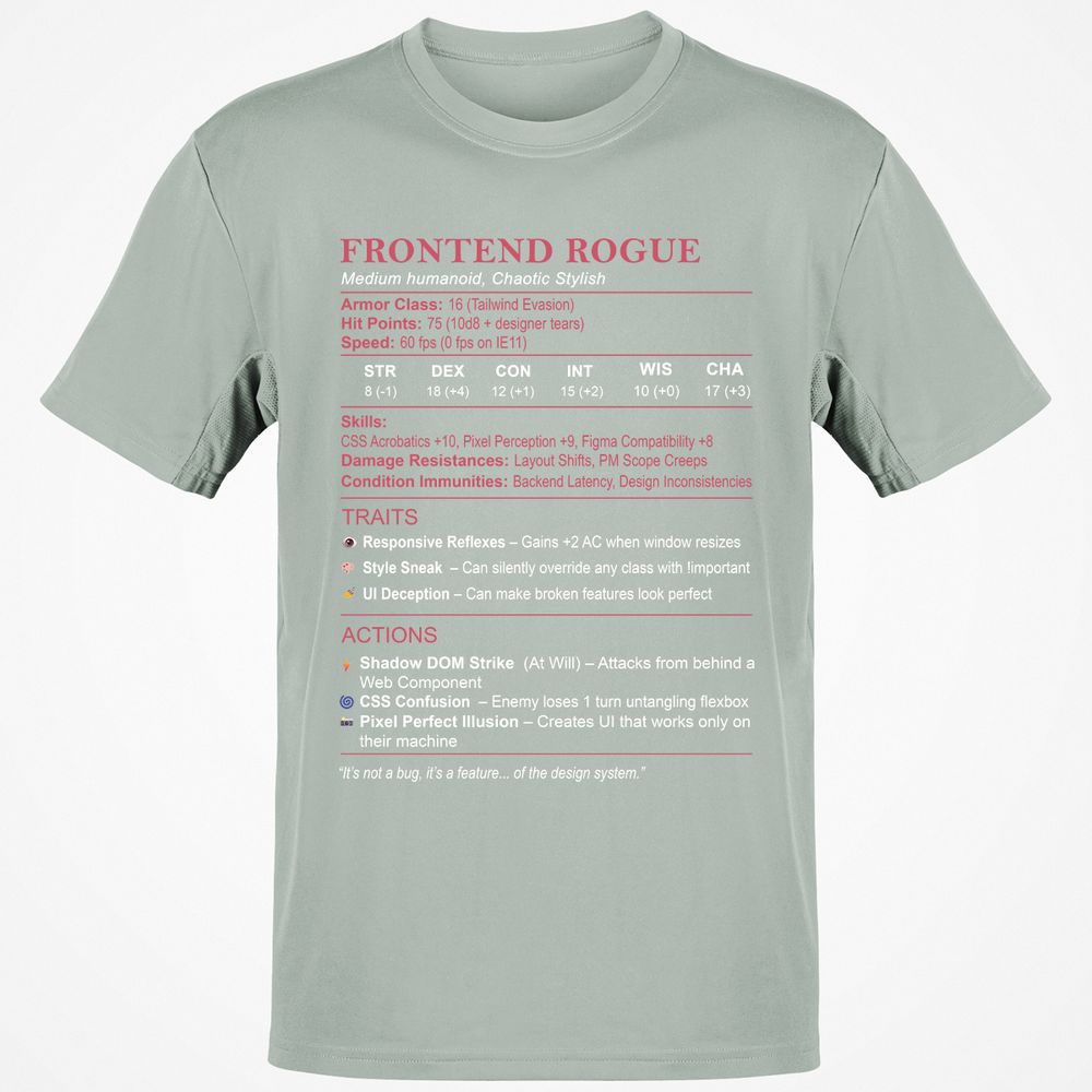 Frontend Rogue Classic Unisex T-Shirt - Ash - 2