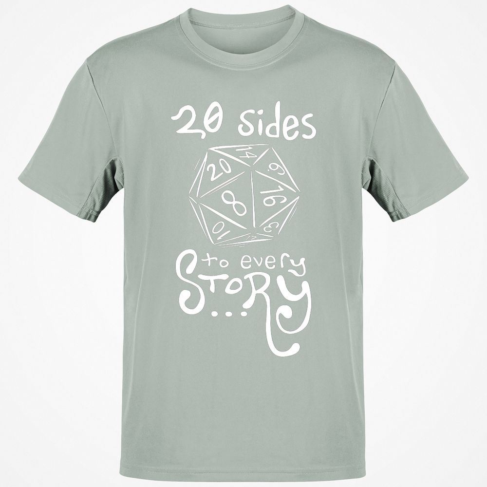 20 Sides To Every Story T-Shirt - Ash - 2