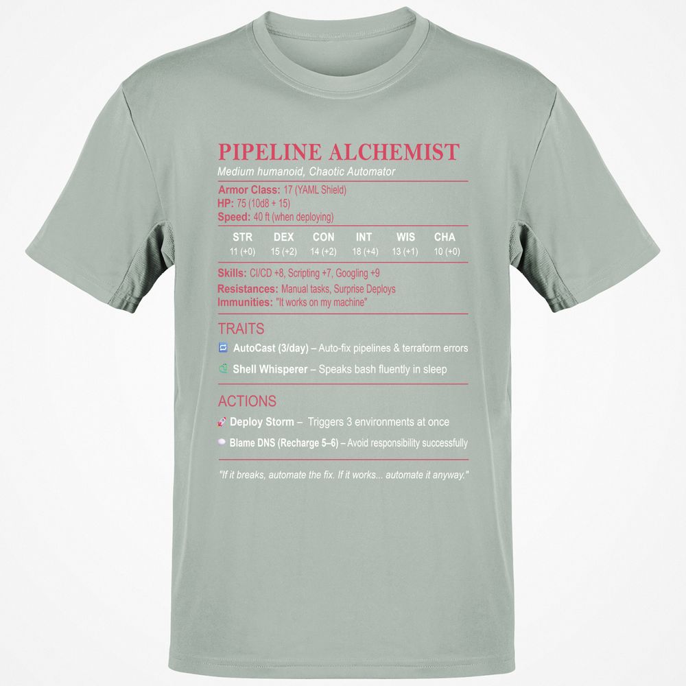 DEVOPS Stats (Pipeline Alchemist) Classic Unisex T-Shirt - Ash - 2