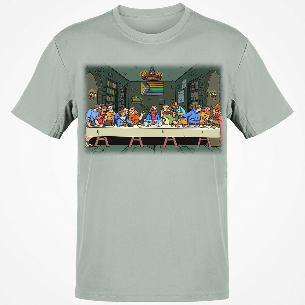 DnD Characters Pride Themed The Last Supper Shirt Classic Unisex T-Shirt - Ash - 2