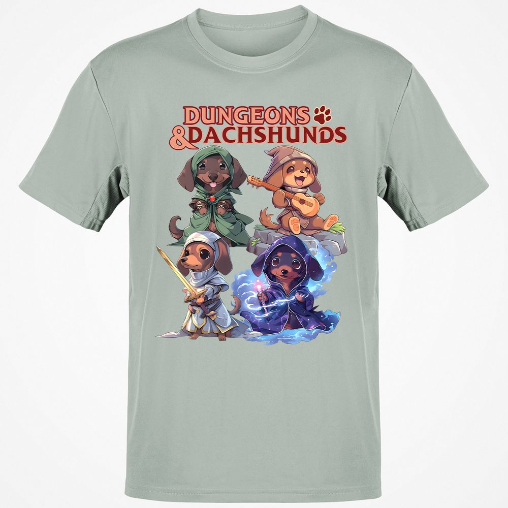 Dungeons & Dachshunds T-Shirt - Ash - 2