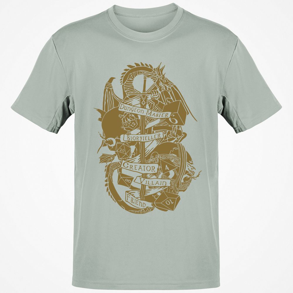 Dungeon Master Dragon Classic Unisex T-Shirt - Ash - 2