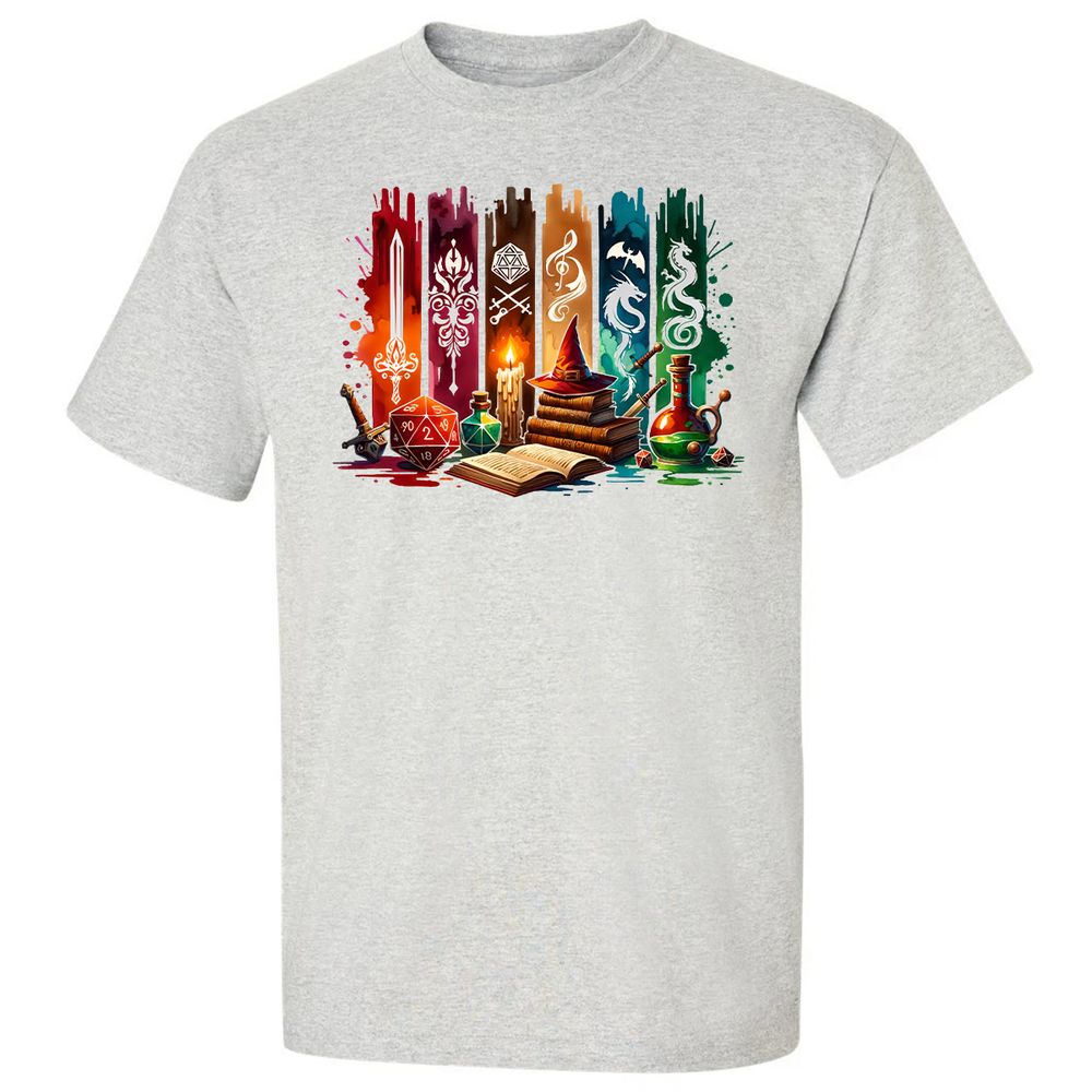 DnD Classes Classic Unisex T-Shirt - Ash - 2