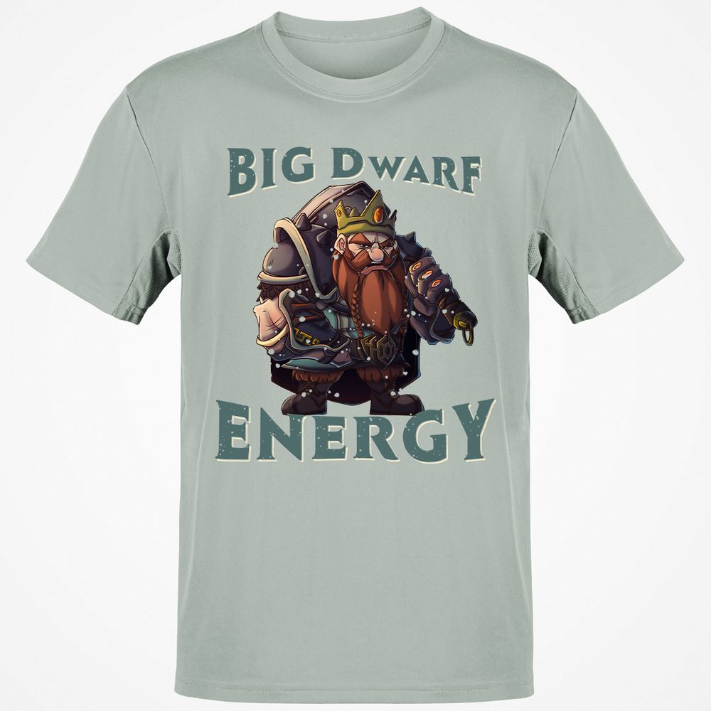 Big Dwarf Energy Classic Unisex T-Shirt - Ash - 2