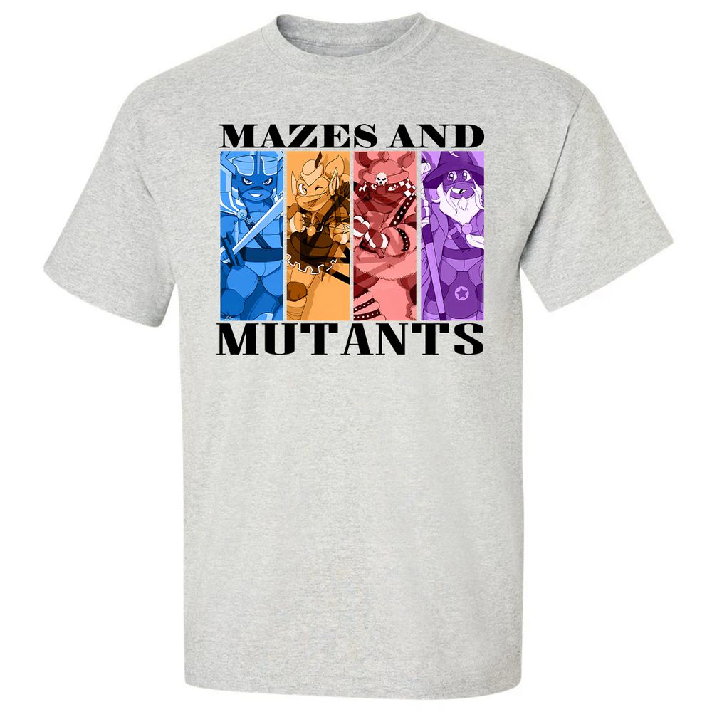 Mazes & Mutants Classic Unisex T-Shirt - Ash - 2