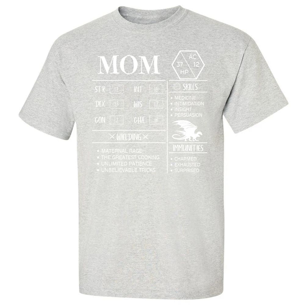Mom Stats 2 Classic Unisex T-Shirt - Ash - 2