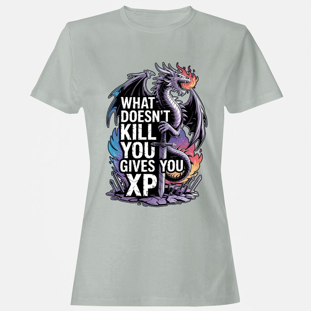 What Doesn't Kill You Dragon Women's T-Shirt - Ash - 2