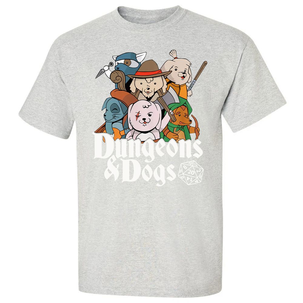 Dungeons & Dogs Classic Unisex T-Shirt - Ash - 2