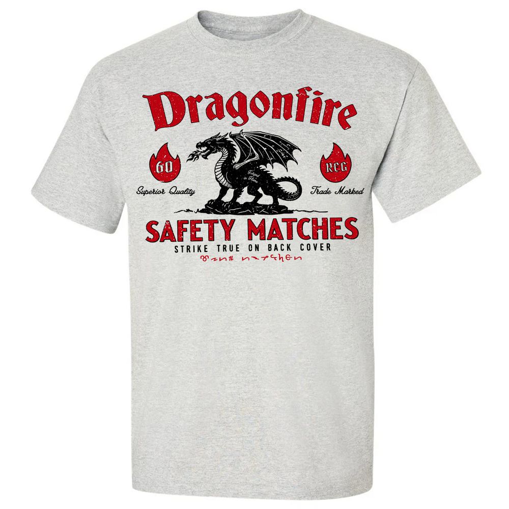 Dragonfire Classic Unisex T-Shirt - Ash - 2